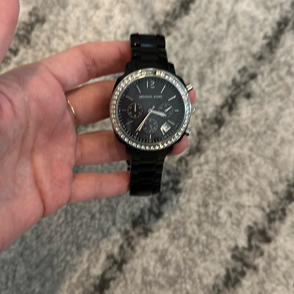 Michael Kors black link watch